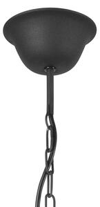 Lampadario a sospensione con catena LUCY 8xE14/60W/230V nero