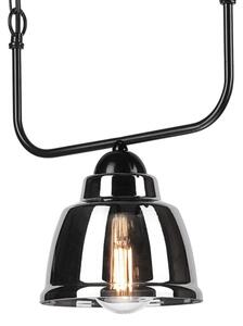 Lampadario a sospensione con catena MARIO 1xE27/60W/230V cromo