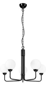 Lampadario a sospensione con catena TIFFY 5xG9/5W/230V nero