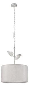 Lampadario a sospensione con catena NOEMI 1xE27/60W/230V diametro 35 cm argento