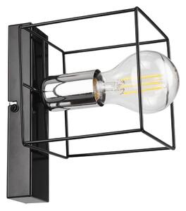 Applique MIKA 1xE27/60W/230V nero/cromo