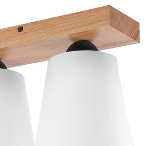 Lampadario a plafone LULA 2xE27/60W/230V quercia