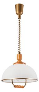 Lampadario regolabile RAMONA 1xE27/60W/230V beige/marrone