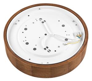 Brilagi - LED RGBW dimmerabile plafoniera CARVALHO 2xE27/9W/230V Wi-Fi rovere pr. 37,5