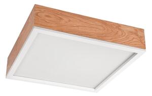 Plafoniera OAK SQUARE 4xE27/15W/230V 39x39 cm quercia/bianco