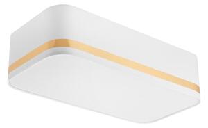 Plafoniera SIRJA SQUARE STRIPE 2xE27/15W/230V bianco/oro