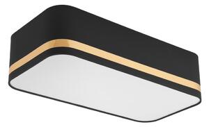 Plafoniera SIRJA SQUARE STRIPE 2xE27/15W/230V nero/oro