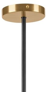 Lampadario a sospensione con supporto rigido LILOU 4xE14/5W/230V oro/nero/fumé beige