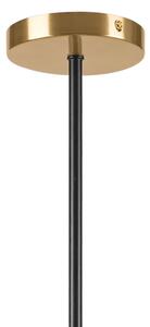 Lampadario a sospensione con supporto rigido LILOU 6xE14/5W/230V oro/nero/fumé beige