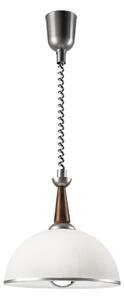 Lampadario a scomparsa CHIARA 1xE27/60W/230V argento/rovere