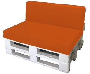 Cuscini per Pallet 120x80cm Seduta e Schienale in Poliestere Avalli Arancione