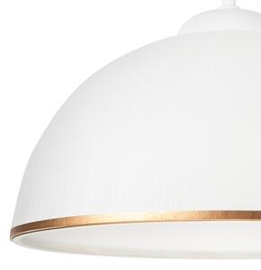 Lampadario a sospensione con supporto rigido RETRO II 1xE27/60W/230V bianco