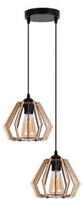 Lampadario su filo BERGO 2xE27/60W/230V bianco