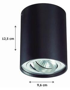 Faretto TUBA 1xGU10/50W/230V nero