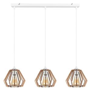 Lampadario su filo BERGO 3xE27/60W/230V bianco