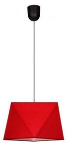 Lampadario a sospensione con filo DIAMENT 1xE27/60W/230V rosso