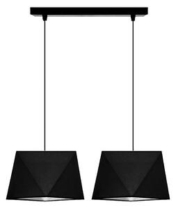 Lampadario a sospensione con filo DIAMENT 2xE27/60W/230V nero