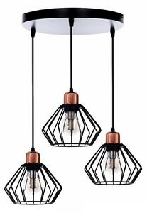 Lampadario a sospensione con filo PORTO 3xE27/40W/230V