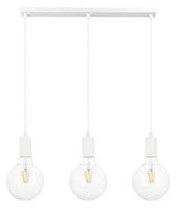 Lampadario a sospensione con filo MIROS 3xE27/60W/230V bianco