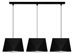 Lampadario a sospensione con filo DIAMENT 3xE27/60W/230V nero