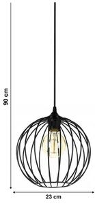 Lampadario a sospensione con filo MATT 1xE27/60W/230V