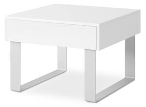 Tavolino PAVO 45x63,5 cm bianco lucido
