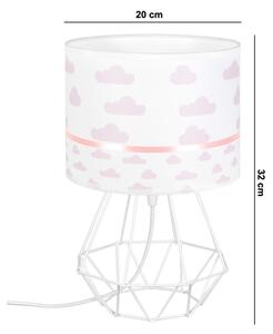Lampada per bambini PIKKI 1xE27/60W/230V rosa