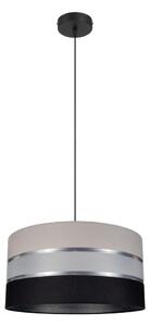 Lampadario a sospensione con filo CORAL 1xE27/60W/230V nero-grigio