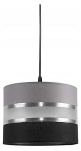 Lampadario a sospensione con filo CORAL S 1xE27/60W/230V nero-grigio