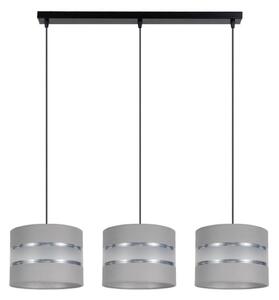 Lampadario su corda CORAL 3xE27/60W/230V grigio