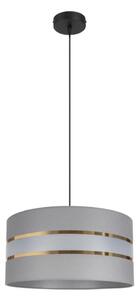 Lampadario su corda CORAL 1xE27/60W/230V d. 40 cm grigio