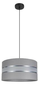 Lampadario su corda CORAL 1xE27/60W/230V d. 40 cm grigio