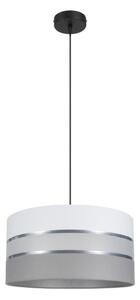 Lampadario su corda CORAL 1xE27/60W/230V d. 40 cm bianco/grigio