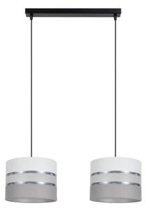 Lampadario su corda CORAL 2xE27/60W/230V bianco/grigio