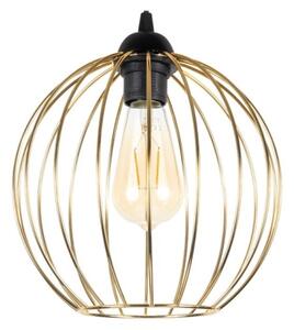 Lampadario a sospensione con filo MATT 2xE27/60W/230V ragno nero/oro
