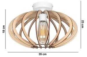 Surface-mounted lampadario EARTH 1xE27/60W/230V bianco/beige