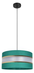 Lampadario su corda CORAL 1xE27/60W/230V d. 40 cm verde