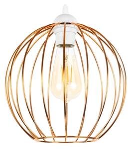 Lampadario a sospensione con filo MATT 3xE27/60W/230V bianco/rame