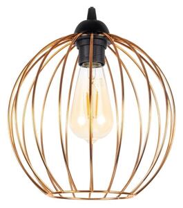 Lampadario a sospensione con filo MATT 3xE27/60W/230V ragno nero/rame