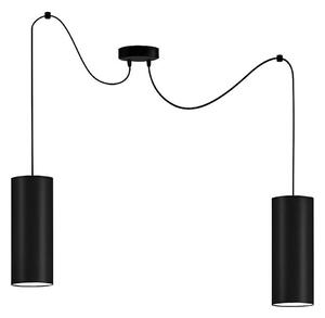 Lampadario su filo ZIK 2xE27/40W/230V nero