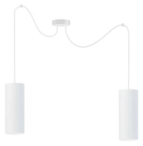 Lampadario a sospensione con filo ZIK 2xE27/40W/230V ragno bianco