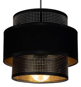 Lampadario a sospensione con filo NESS 2xE27/60W/230V ragno nero