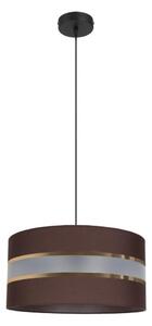 Lampadario su corda CORAL 1xE27/60W/230V d. 40 cm marrone