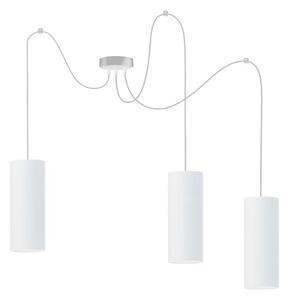 Lampadario a sospensione con filo ZIK 3xE27/40W/230V ragno bianco