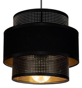 Lampadario a sospensione con filo NESS 2xE27/60W/230V nero