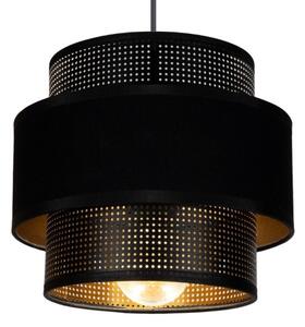 Lampadario a sospensione con filo NESS 1xE27/60W/230V nero