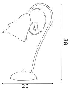 Lampada da tavolo KOKARDA 1xE14/60W/230V