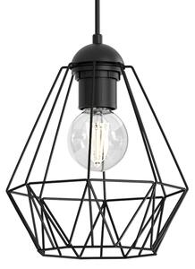 Lampadario su corda BERGEN 1xE27/60W/230V nero