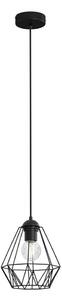 Lampadario su corda BERGEN 1xE27/60W/230V nero