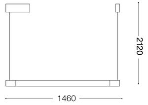 Ideal Lux - Lampada a sospensione LED su cavo YOKO LED/17W/230V CRI 90 bianco
